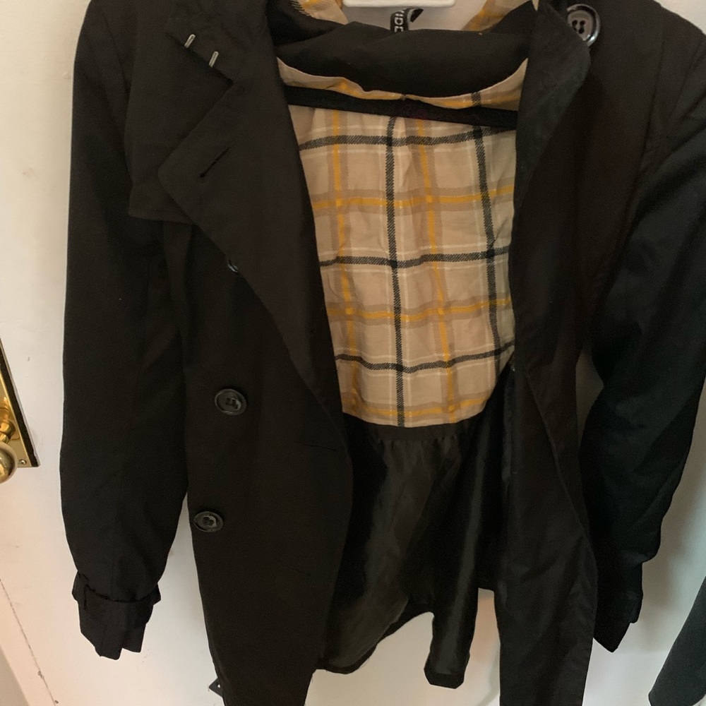 Black trench coat